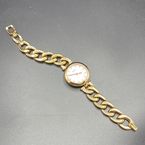 Fossil‎ Women's Gold Chain-Link Watch - Picture 2 of 6